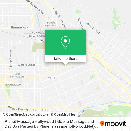 Planet Massage Hollywood (Mobile Massage and Day Spa Parties by Planetmassagehollywood.Net) map