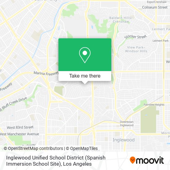 Mapa de Inglewood Unified School District (Spanish Immersion School Site)