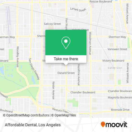 Mapa de Affordable Dental