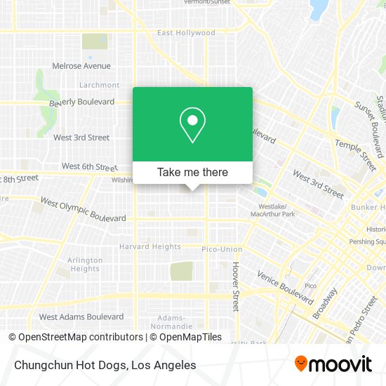 Chungchun Hot Dogs map