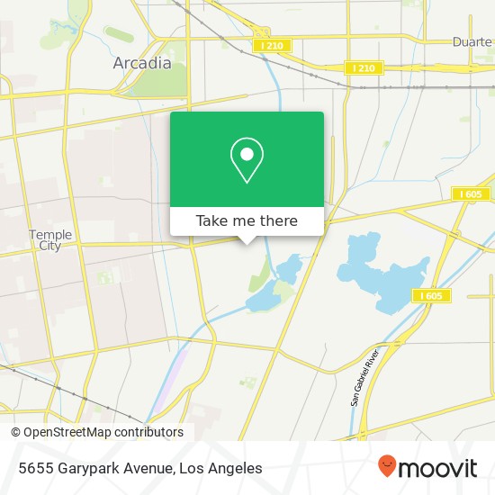 Mapa de 5655 Garypark Avenue