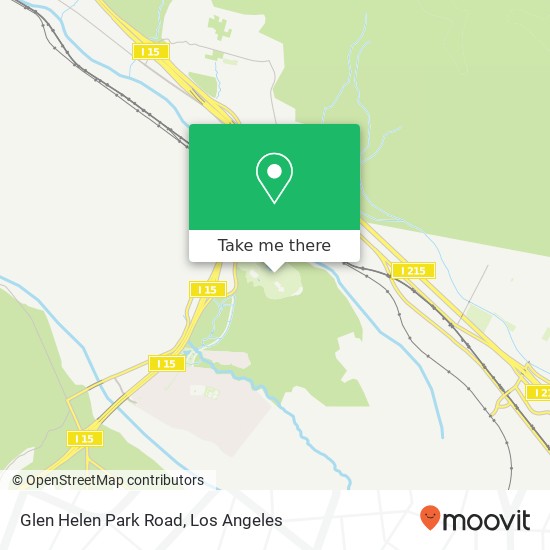 Mapa de Glen Helen Park Road
