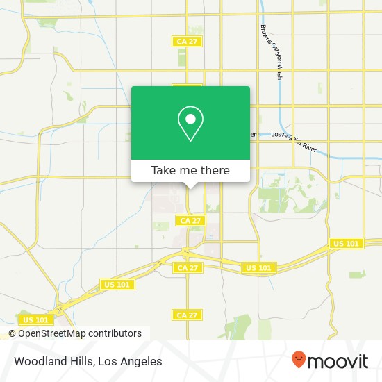 Woodland Hills map