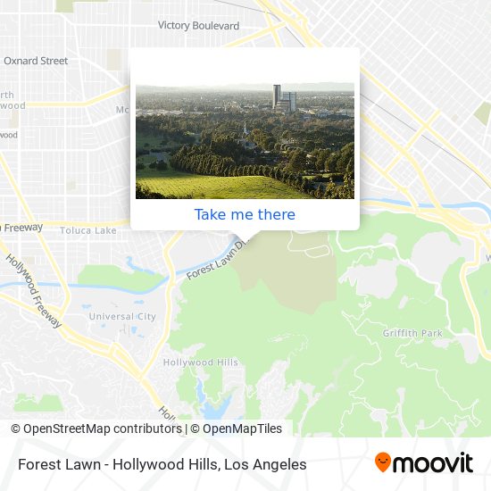 Forest Lawn - Hollywood Hills map