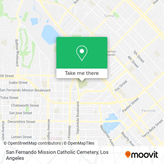San Fernando Mission Catholic Cemetery map
