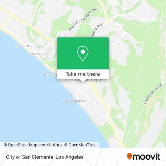 City of San Clemente map