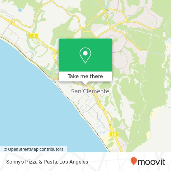 Mapa de Sonny's Pizza & Pasta