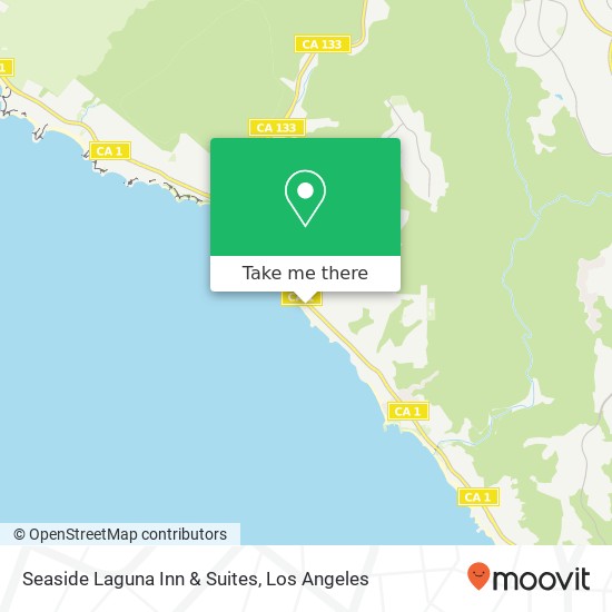 Seaside Laguna Inn & Suites map