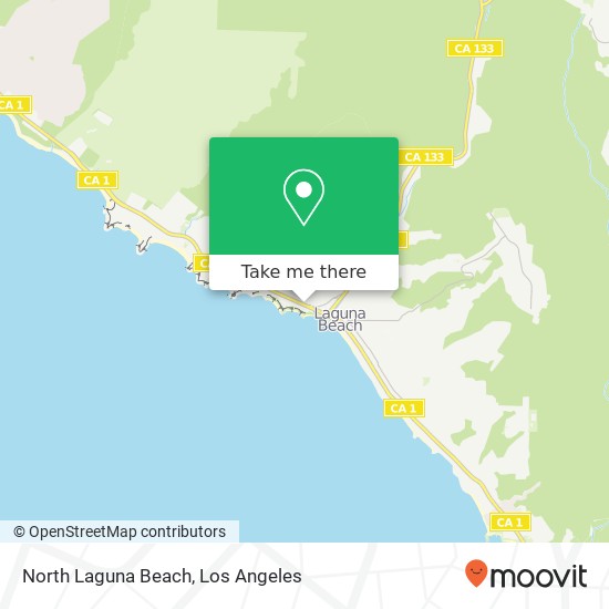 Mapa de North Laguna Beach