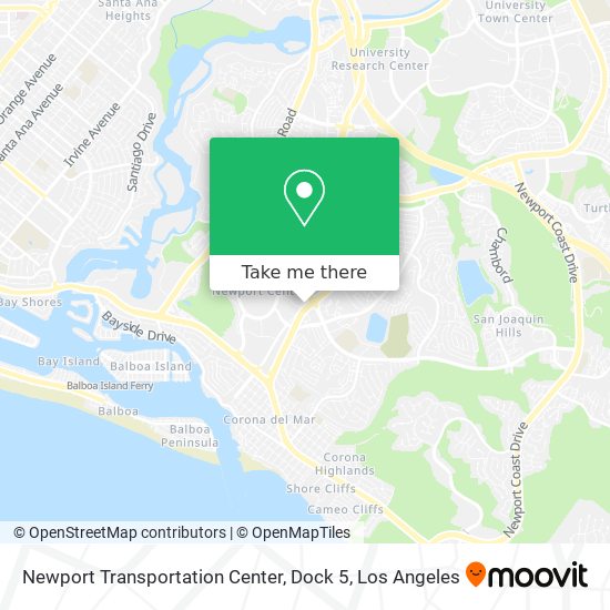 Mapa de Newport Transportation Center, Dock 5