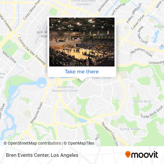 Mapa de Bren Events Center