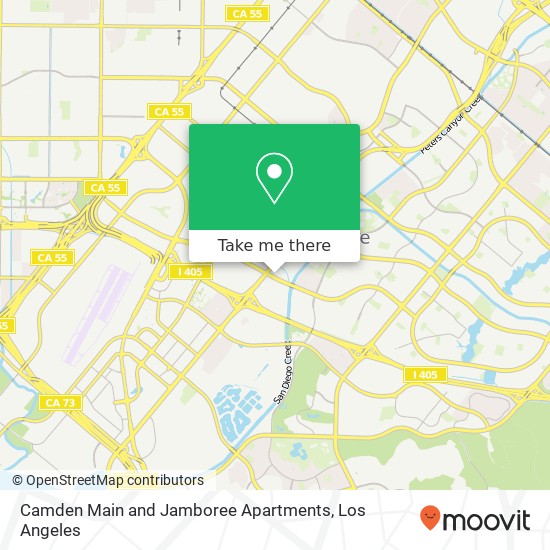 Camden Main and Jamboree Apartments map