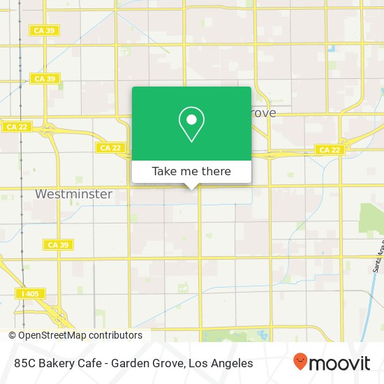 85C Bakery Cafe - Garden Grove map