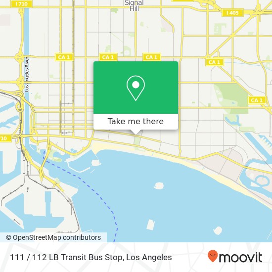 111 / 112 LB Transit Bus Stop map