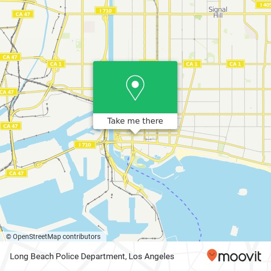 Long Beach Police Department map