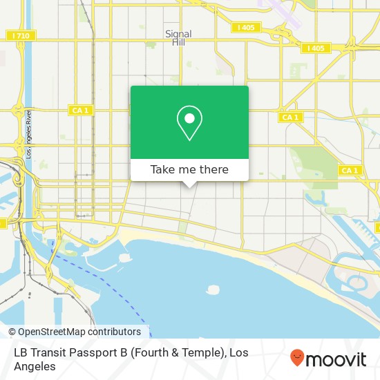 LB Transit Passport B (Fourth & Temple) map