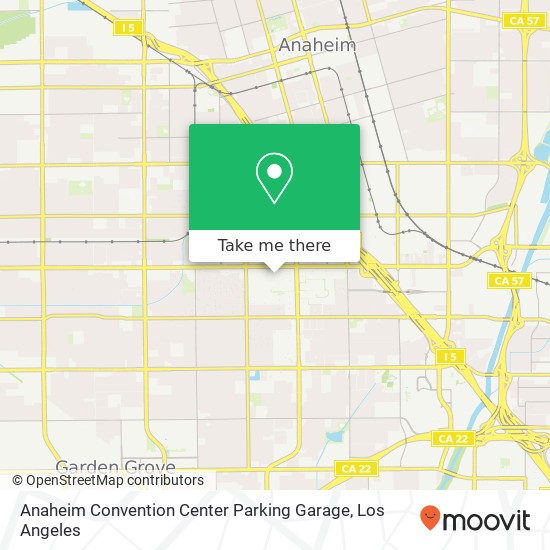 Anaheim Convention Center Parking Garage map
