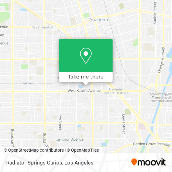 Radiator Springs Curios map