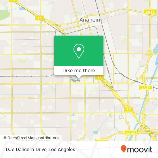 DJ's Dance 'n' Drive map