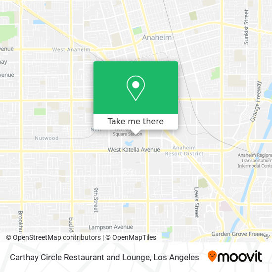 Carthay Circle Restaurant and Lounge map