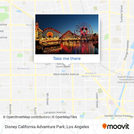 Mapa de Disney California Adventure Park