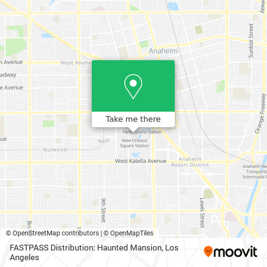 Mapa de FASTPASS Distribution: Haunted Mansion