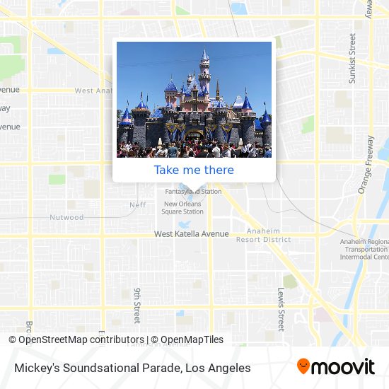 Mickey's Soundsational Parade map