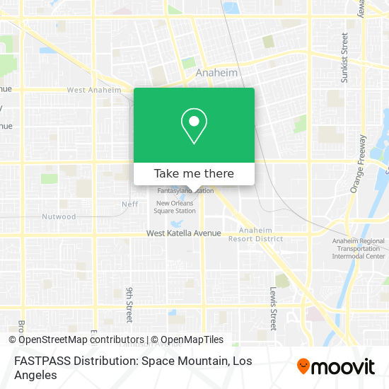 Mapa de FASTPASS Distribution: Space Mountain