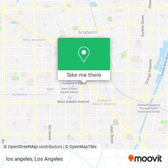 los angeles map