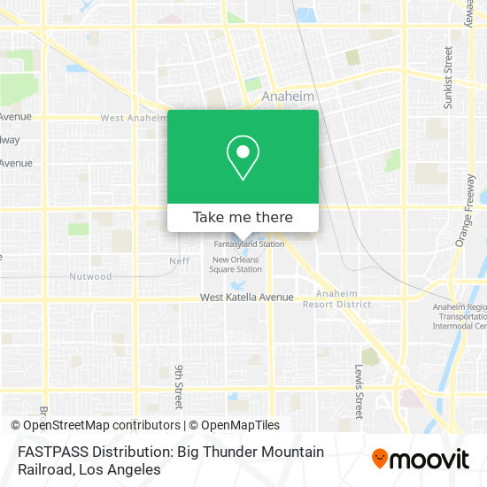 FASTPASS Distribution: Big Thunder Mountain Railroad map