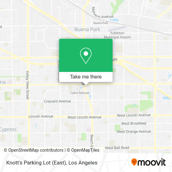 Knott's Parking Lot (East) map