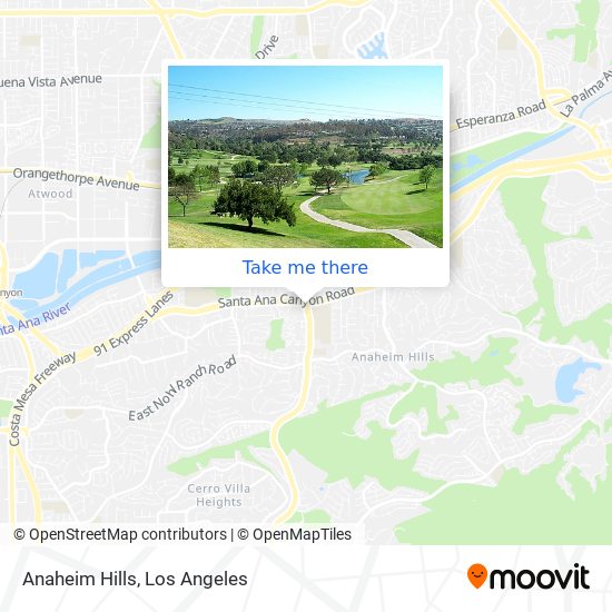 Mapa de Anaheim Hills