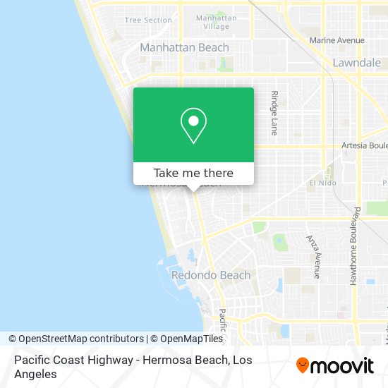 Pacific Coast Highway - Hermosa Beach map