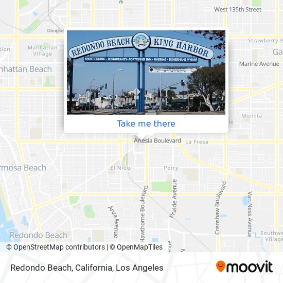 Redondo Beach, California map