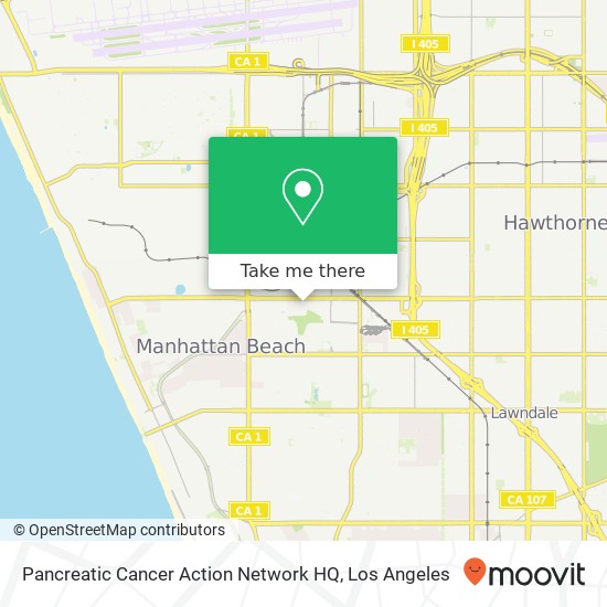 Pancreatic Cancer Action Network HQ map