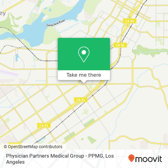 Mapa de Physician Partners Medical Group - PPMG