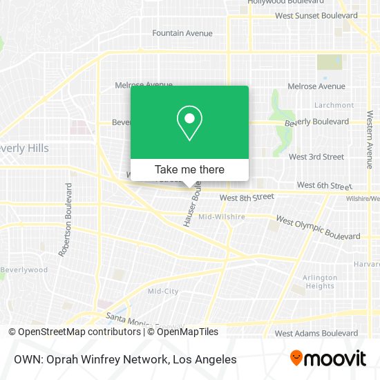 Mapa de OWN: Oprah Winfrey Network