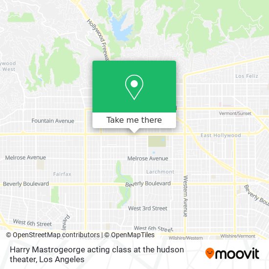 Harry Mastrogeorge acting class at the hudson theater map