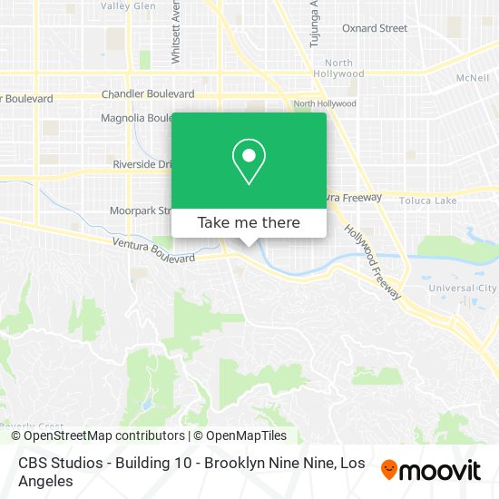 Mapa de CBS Studios - Building 10 - Brooklyn Nine Nine