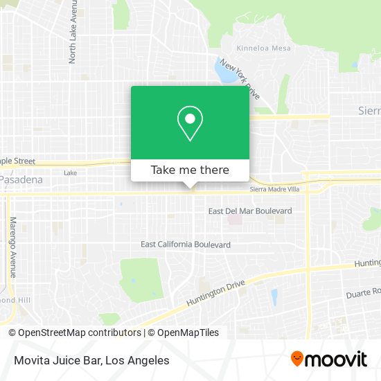 Movita Juice Bar map