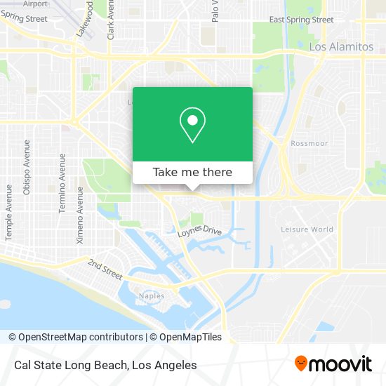 Cal State Long Beach map