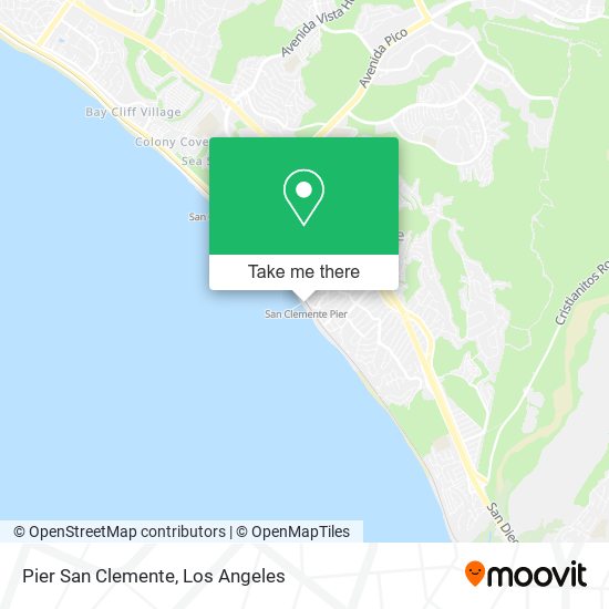 Pier San Clemente map