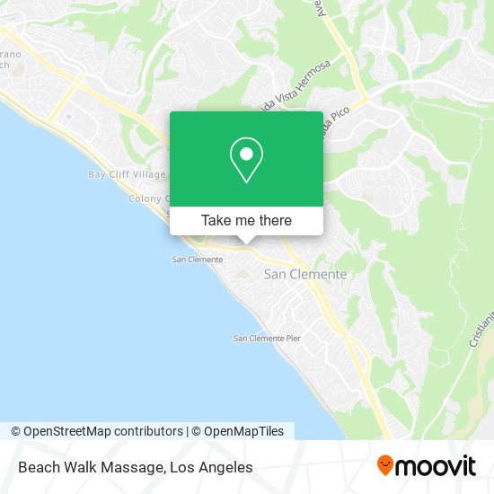 Beach Walk Massage map