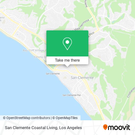 San Clemente Coastal Living map