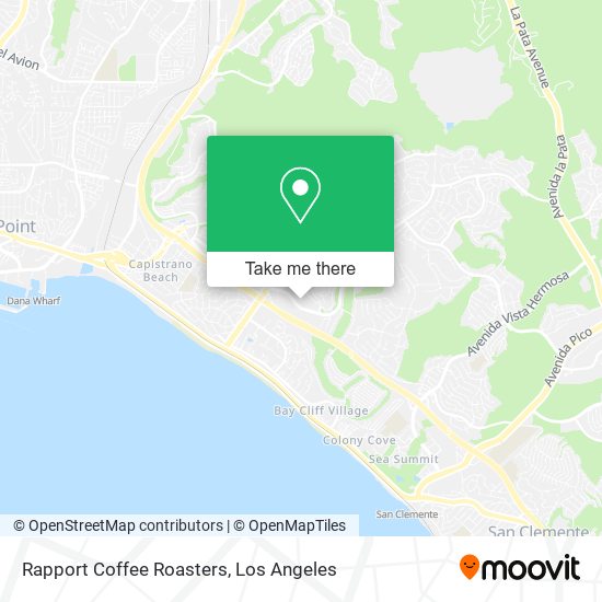 Rapport Coffee Roasters map