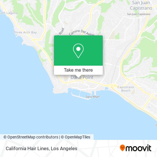 Mapa de California Hair Lines