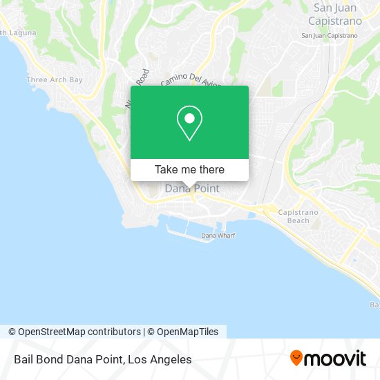 Bail Bond Dana Point map