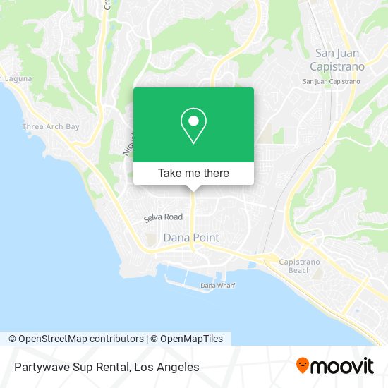 Partywave Sup Rental map