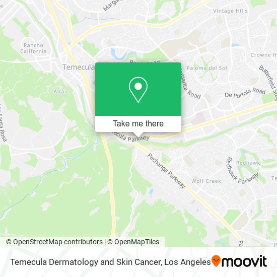 Temecula Dermatology and Skin Cancer map
