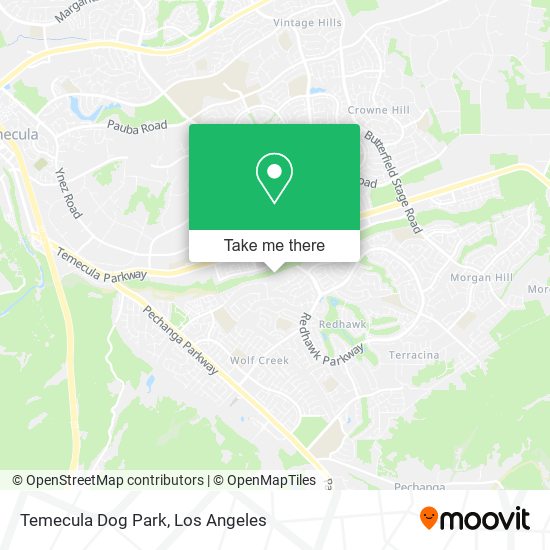 Mapa de Temecula Dog Park